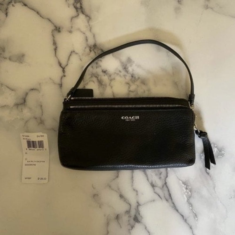 Coach Bleeker Pebbled Leather Wallet